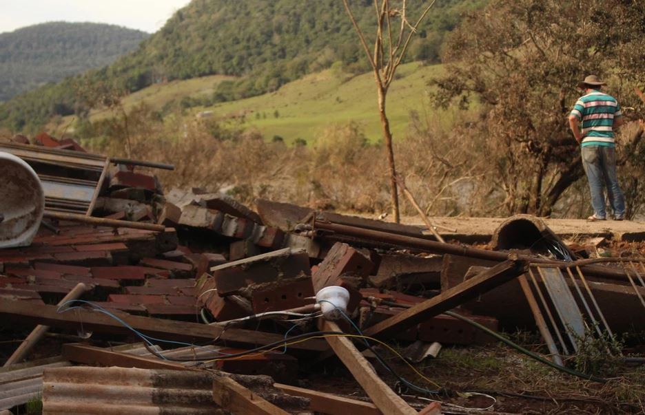 Danos causados pela enchente em Muçum