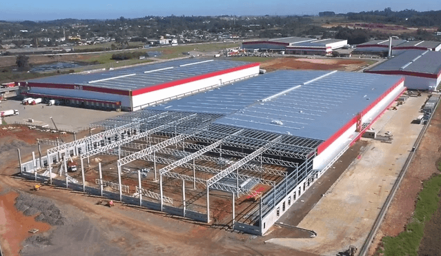 Parque Logístico 3SB prepara novo pavilhão de 41 mil m2 para receber Amazon, às margens da BR-386. Foto: 3SB/Divulgação