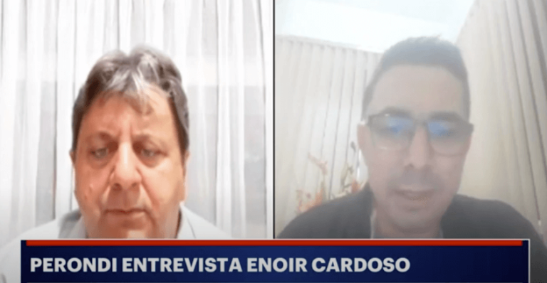 Perondi entrevista o vice-prefeito Enoir Cardoso