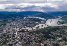 Cidades foram afetadas pelas cheias na maior enchente da história do Rio Taquari