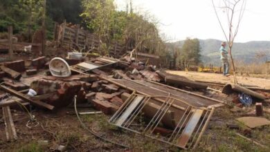 Danos causados pela enchente em Muçum