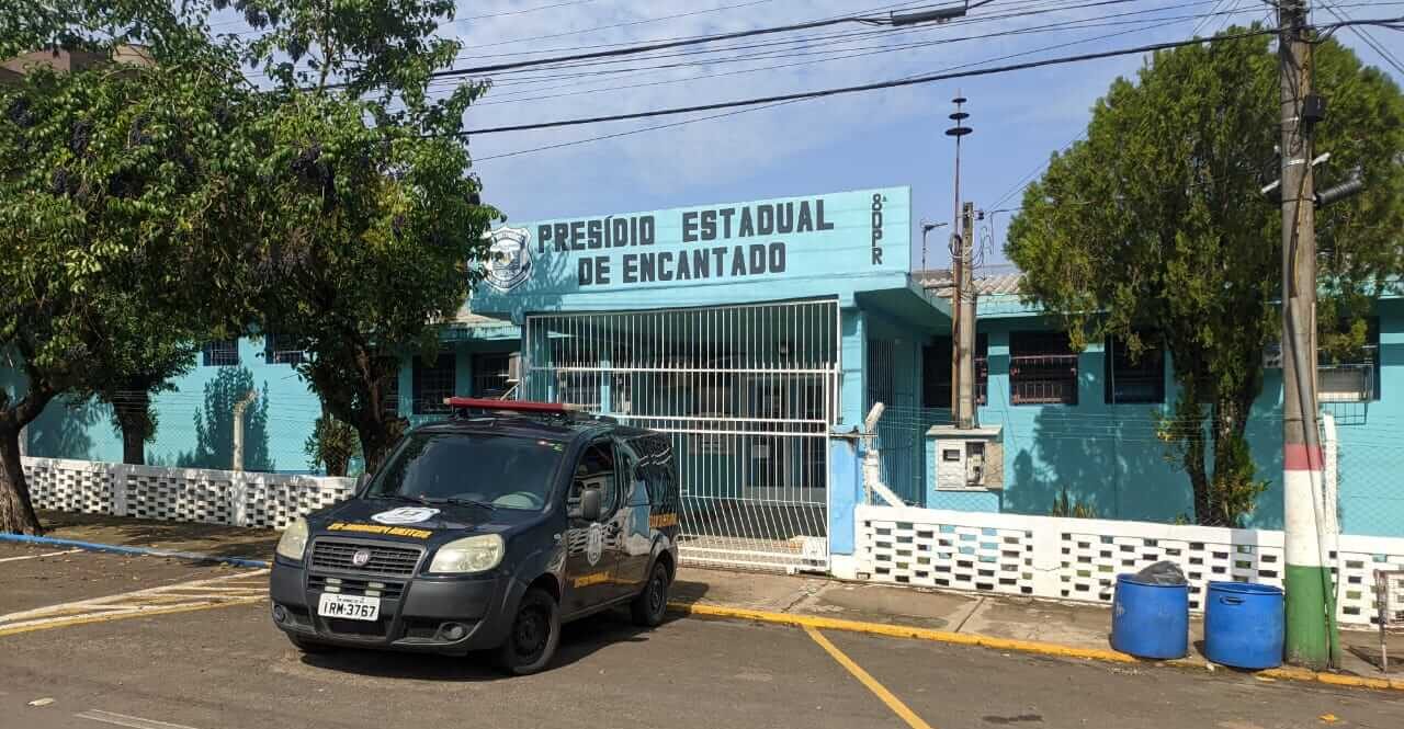 Suspeito preso recolhido Presídio Estadual de Encantado