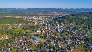 Município de Encantado Imagem aérea