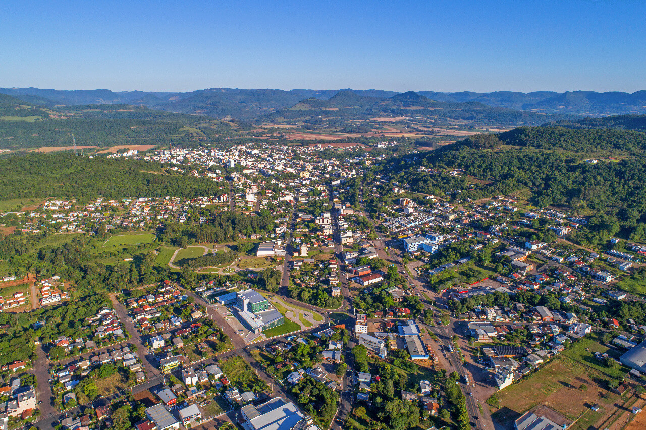 Município de Encantado Imagem aérea