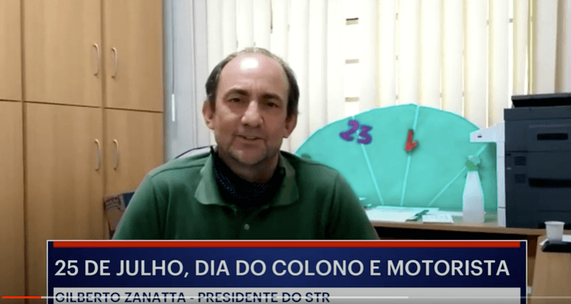 Presidente do STR, Gilberto Zanatta