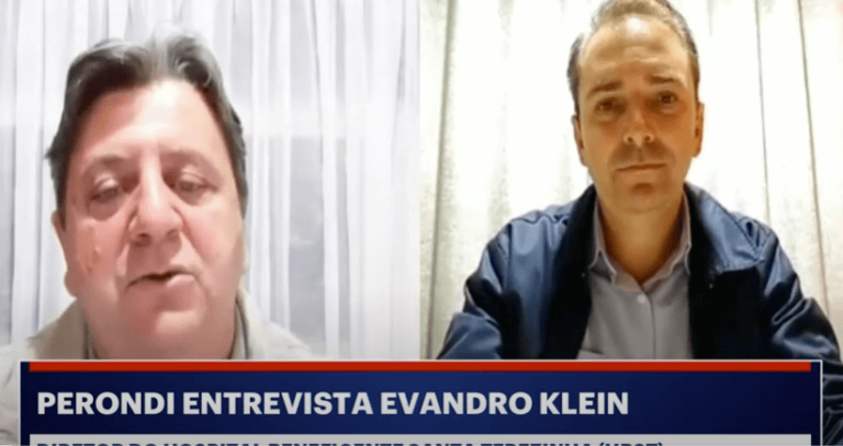 Perondi entrevista o Diretor do Hospital Beneficente Santa Terezinha Evandro Klein