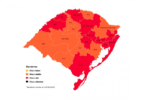 Mapa da 16ª semana do Distanciamento Controlado após Gabinete de Crise ter aceito um pedido de reconsideração - Foto: SPGG