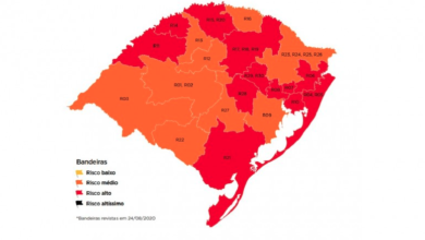 Mapa da 16ª semana do Distanciamento Controlado após Gabinete de Crise ter aceito um pedido de reconsideração - Foto: SPGG