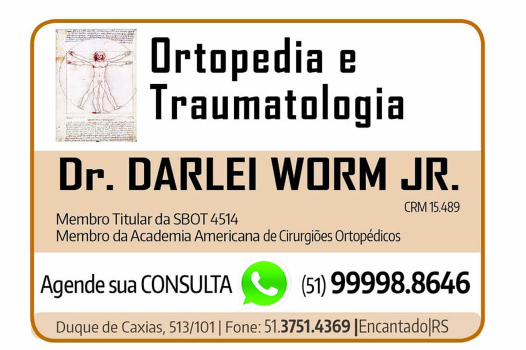 Publicidade Ortopedista Darlei Worm Jr