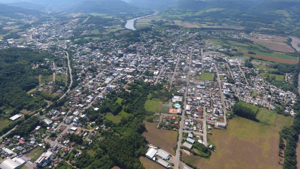 imagem aérea - Encantado - RS