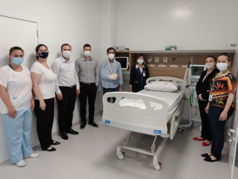 Novo prédio do hospital recebe a UTI de Encantado