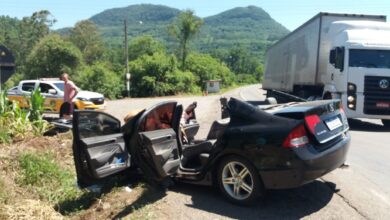 Acidente grave na ERS 130, em Palmas.