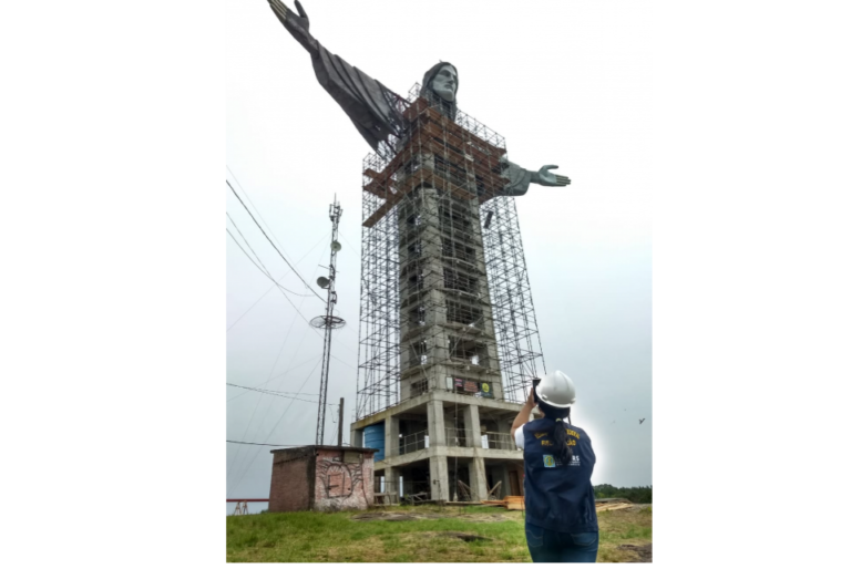 CREA-RS realiza fiscalização nas obras do Cristo Protetor