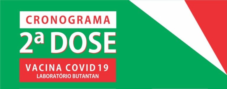 ENCANTADO: Divulgado calendário de aplicações da segunda dose da vacina Butantan/CoronaVac