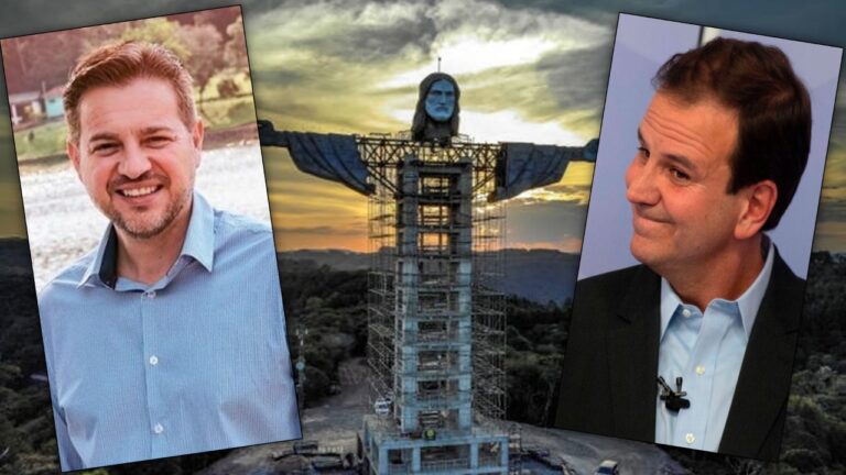 Prefeito do Rio desmerece obra do Cristo Protetor. Prefeito de Encantado rebate