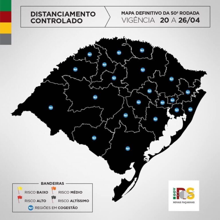 Distanciamento Controlado do RS completa 50 rodadas. Ritmo de queda das internações perde velocidade