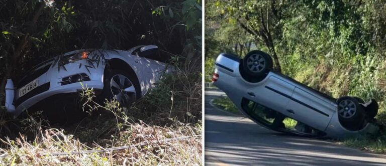 Dois acidentes ocorreram na subida da Lagoa neste domingo