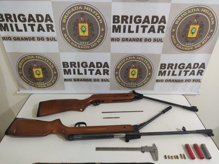 BM de Muçum prende homem por posse ilegal de arma de fogo e suspeita de crime ambiental