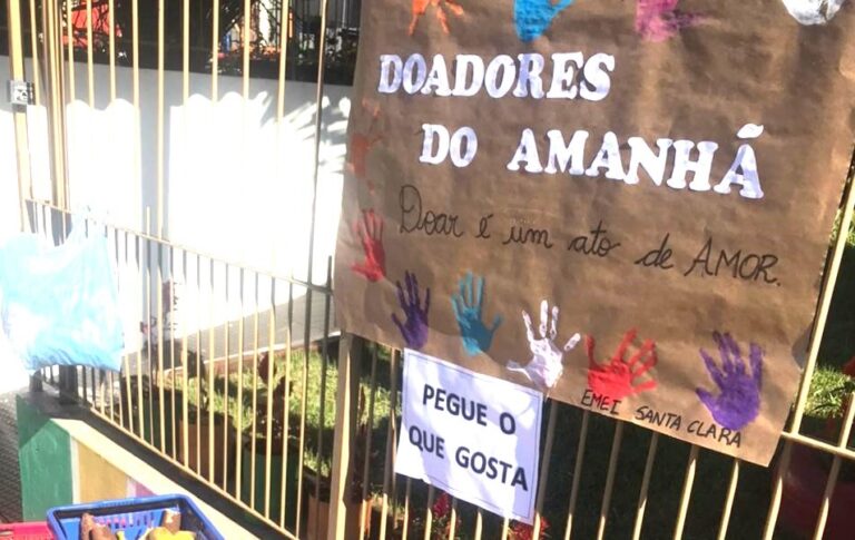 Doadores do Amanhã: EMEI Santa Clara realiza ação de solidariedade