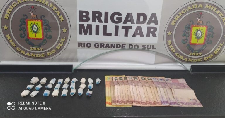Jovem de 16 anos é apreendido por tráfico de drogas em Estrela
