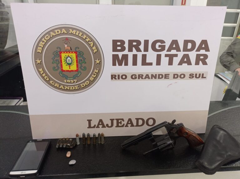 Homem de 24 anos é preso por porte ilegal de arma de fogo em Lajeado