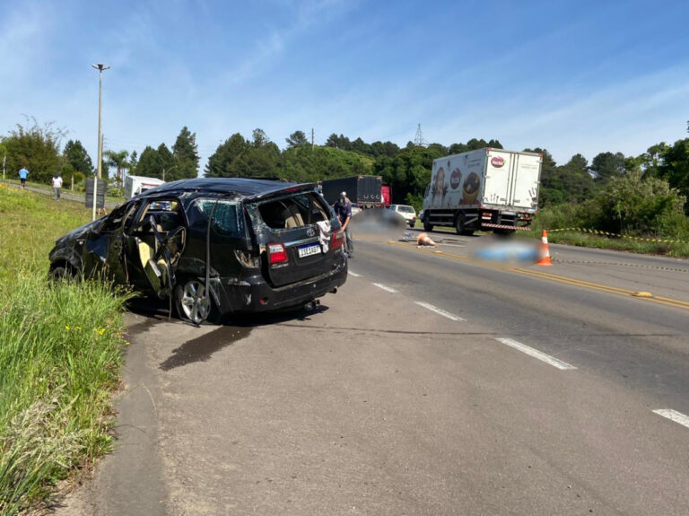 Três mortos em acidente na Serra