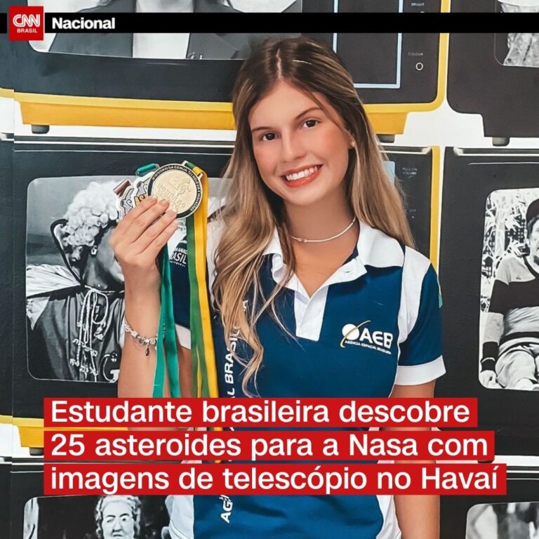 Estudante brasileira descobre 25 asteroides para a NASA com imagens de telescópio no Havaí
