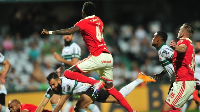 Internacional tropeça e empata com o Coritiba no Couto Pereira