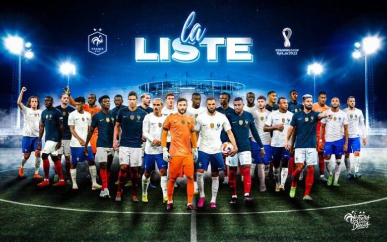 França divulga lista com 25 convocados para a Copa do Mundo