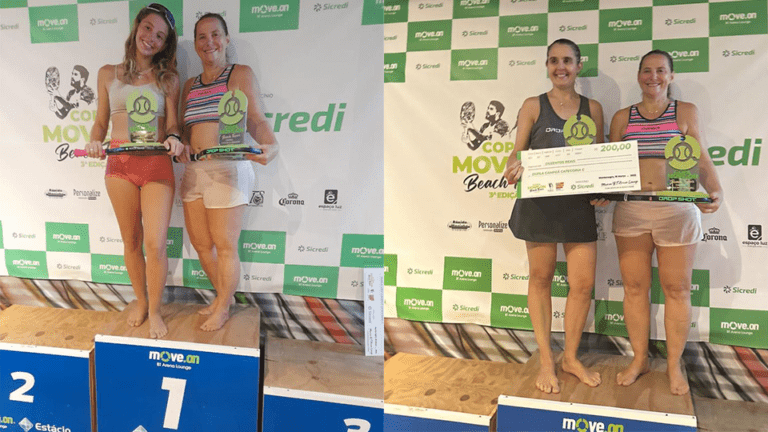 Inédito: Mãe e filha são campeãs em suas categorias em campeonato de Beach Tennis