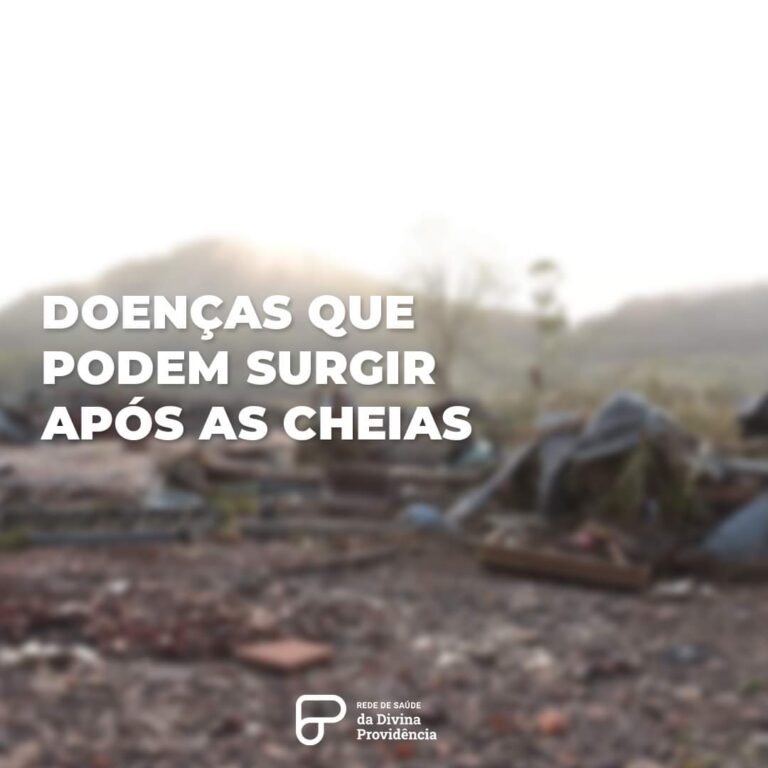 Doenças que podem surgir após as cheias