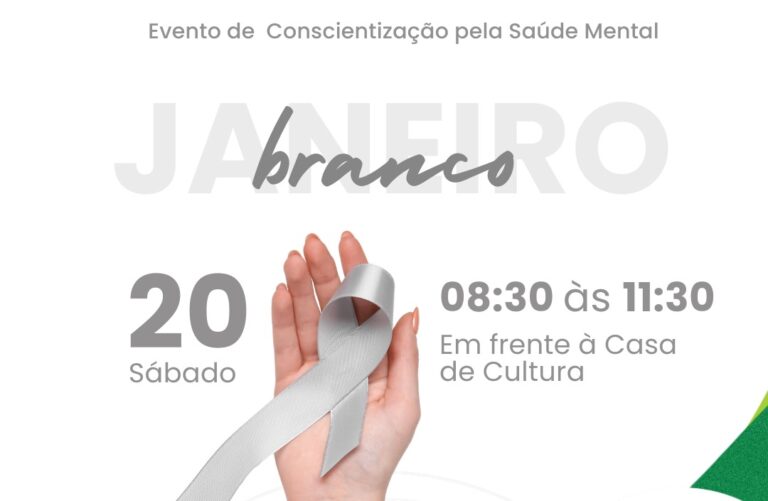 Evento neste sábado (20) na casa de cultura marca atividades do Janeiro Branco