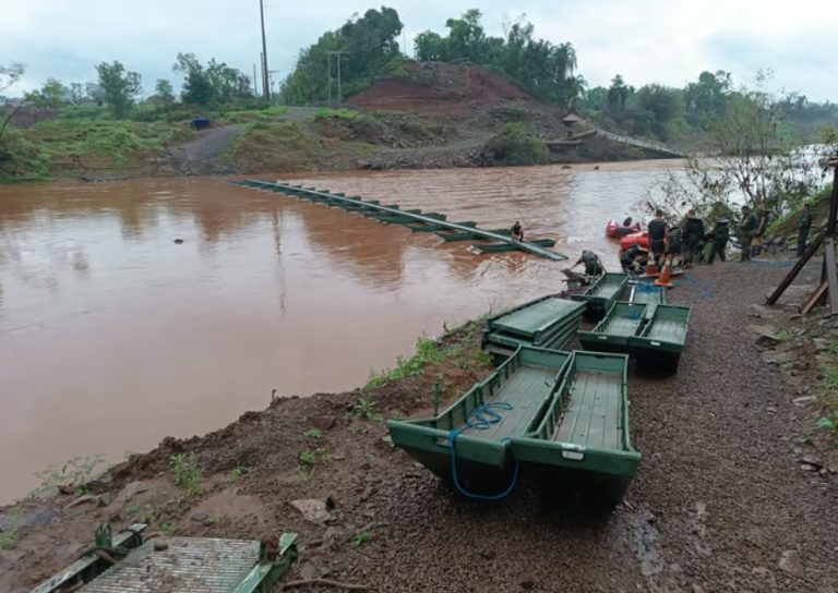 Passadeira sobre o Rio Forqueta em Arroio do Meio é desmontada por segurança