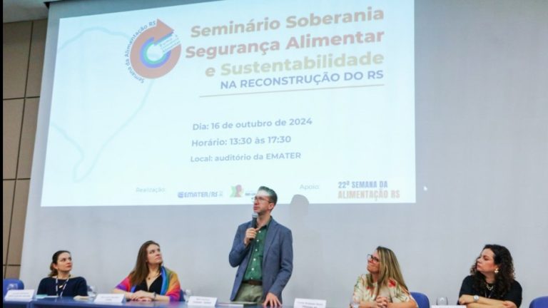 Semana da Alimentação RS debate segurança alimentar no contexto de reconstrução pós-enchentes