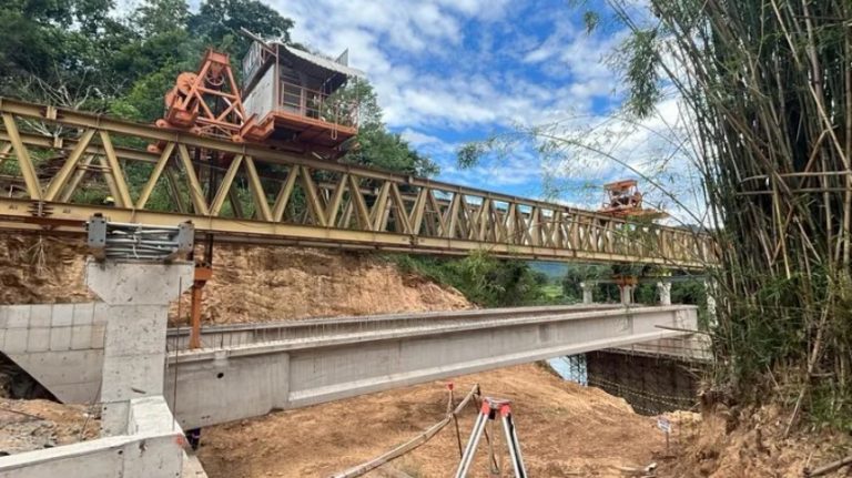 Ponte sobre o Rio Caí entre Petrópolis e Caxias do Sul chega à última fase