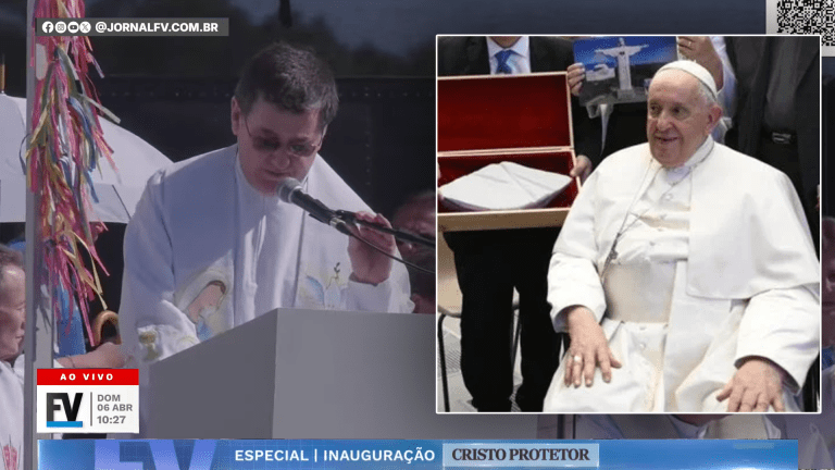 Em carta, Papa Francisco congratula povo de Encantado pela inauguração do Cristo Protetor; VÍDEO