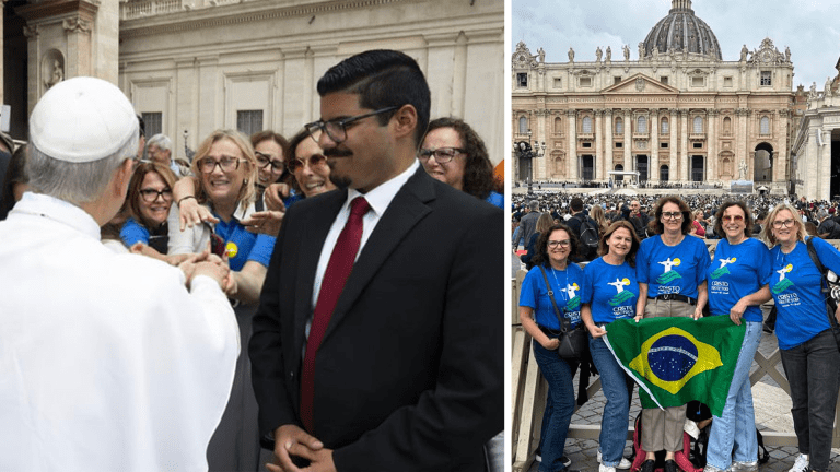 “Inesquecível”: Encantadenses participam de 1ª audiência do Papa Leão XIV e recebem bênção do pontífice