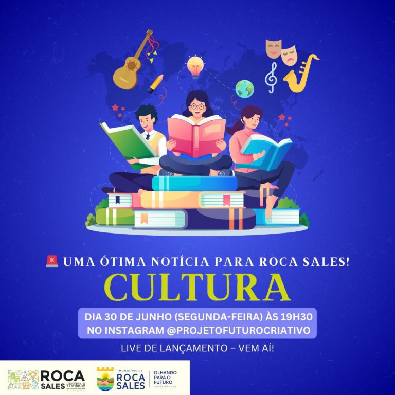 Roca Sales terá projeto que capacita jovens para atuarem na cultura com inclusão e profissionalismo