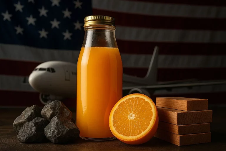 Suco, petróleo e aviões escapam de nova taxa de 50% imposta por Trump