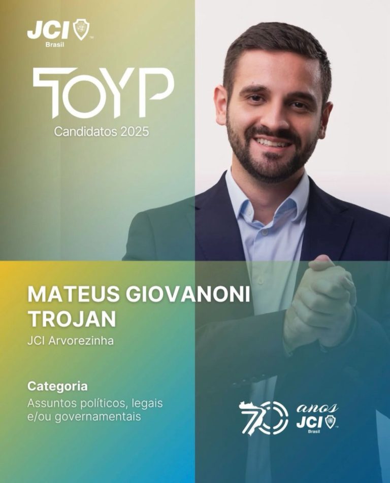 Mateus Trojan está entre os 20 finalistas do TOYP Brasil 2025