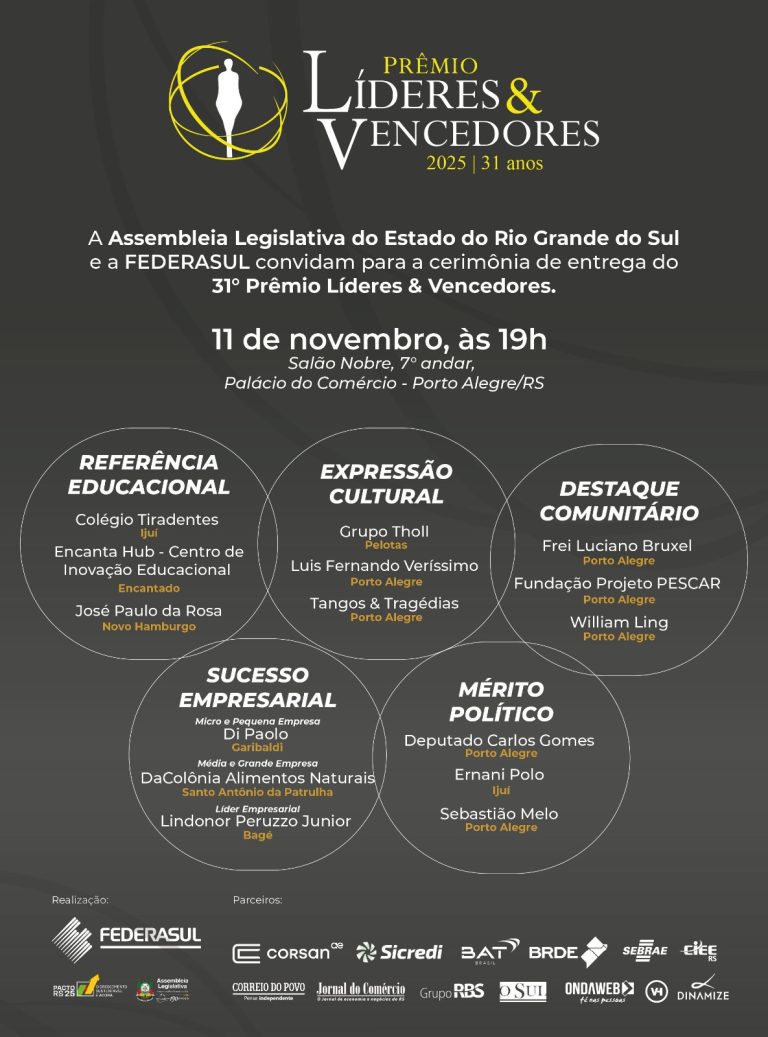 ENCANTADO É REFERÊNCIA EM EDUCAÇÃO NO PRÊMIO LÍDERES E VENCEDORES