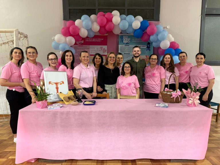Ação da Secretaria de Saúde marca presença em jantar beneficente do Outubro Rosa em Relvado