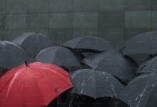 Imagem ilustrativa de chuva intensa