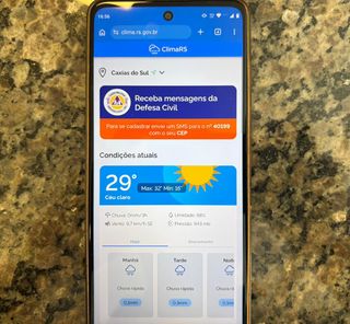 RS lança plataforma com dados meteorológicos em tempo real