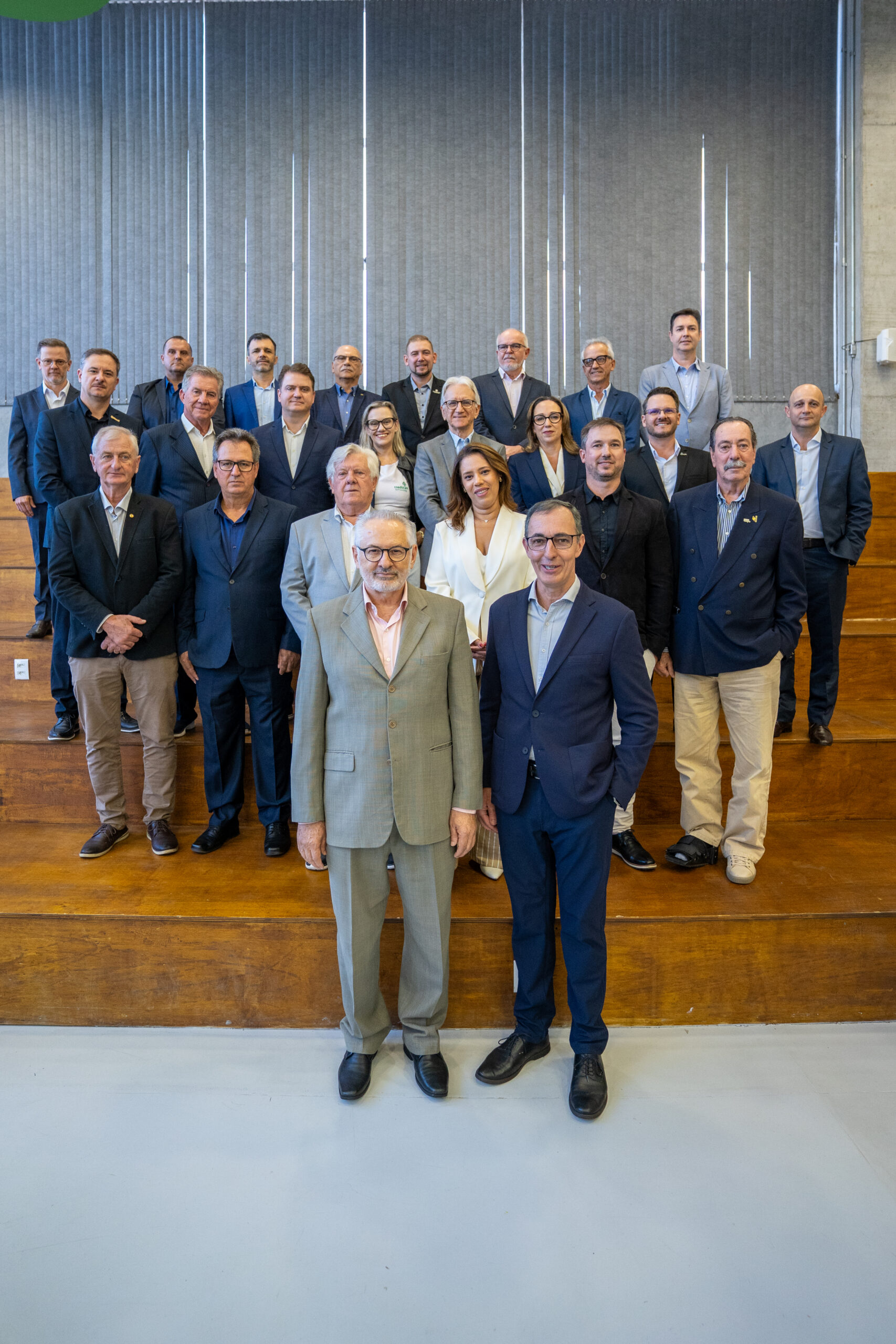 Conselheiros da Ocergs e do Sescoop/RS tomaram posse na quinta-feira (16), durante assembleia da Ocergs realizada em Esteio Crédito: Divulgação/Sistema Ocergs