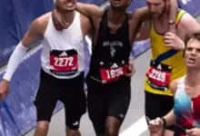 Brasileiro pausa prova e ajuda corredor em colapso na Maratona de Boston
