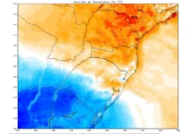 Massa de ar frio derruba temperatura e semana começa gelada no RS