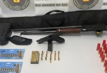 Brigada Militar prende homem com pistola e espingarda em Caxias do Sul