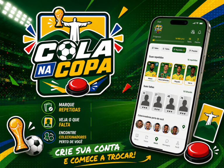 App conecta colecionadores e faz match de figurinhas da Copa em Encantado