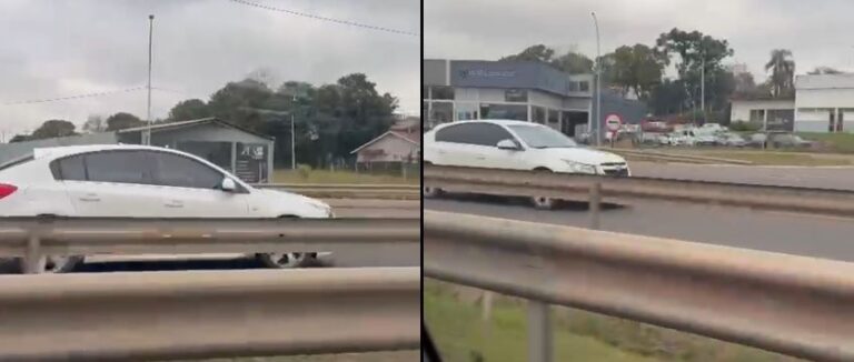 PRF identifica motorista filmado na contramão da BR-386 em Lajeado